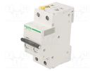 Circuit breaker; 400VAC; Inom: 6A; Poles: 2; for DIN rail mounting SCHNEIDER ELECTRIC