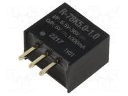 Converter: DC/DC; Uin: 6.5÷36VDC; Uout: 5VDC; Iout: 1A; SIP3; THT RECOM