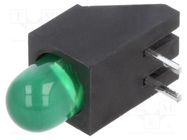 LED; in housing; 4.85mm; No.of diodes: 1; green; 20mA; 60°; 2.2÷2.6V LUMEX