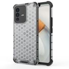 Honeycomb case armored cover with a gel frame for Vivo V23 5G transparent, Hurtel