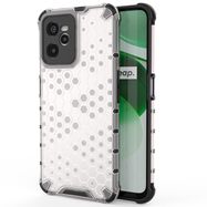 Honeycomb case armored cover with a gel frame Realme C35 transparent, Hurtel