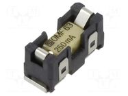 Fuse: fuse; 250mA; 63VAC; 63VDC; SMD; OMK 63; copper; tinned SCHURTER