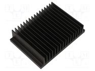 Heatsink: extruded; black; L: 100mm; W: 141.05mm; H: 33.3mm; 1K/W FISCHER ELEKTRONIK