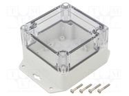 Enclosure: multipurpose; X: 90mm; Y: 90mm; Z: 60mm; ZP; ABS; IP67 KRADEX