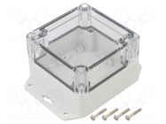 Enclosure: multipurpose; X: 90mm; Y: 90mm; Z: 60mm; ZP; ABS; IP67 KRADEX