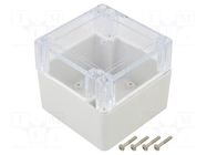 Enclosure: multipurpose; X: 90mm; Y: 90mm; Z: 75mm; ZP; ABS; gasket KRADEX