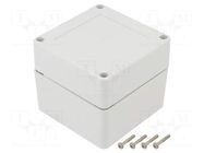 Enclosure: multipurpose; X: 90mm; Y: 90mm; Z: 75mm; ZP; ABS; IP67 KRADEX