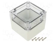 Enclosure: multipurpose; X: 90mm; Y: 90mm; Z: 75mm; ZP; polycarbonate KRADEX