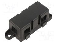 Fuse holder with cover; 500A; screw; Leads: M8 screws; 32V OPTIFUSE