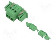 Pluggable terminal block; 7.62mm; ways: 3; straight; socket; male PHOENIX CONTACT