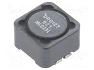 Inductor: wire; SMD; 820uH; Ioper: 650mA; 1.47Ω; ±20%; 12.5x12.5x8mm EATON ELECTRONICS