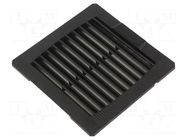 Filter; Cutout: 92x92mm; IP54; Mounting: push-in; black WEIDMÜLLER