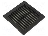 Filter; Cutout: 92x92mm; IP54; Mounting: push-in; black WEIDMÜLLER