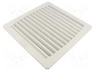 Filter; Cutout: 223x223mm; D: 38mm; IP54; Mounting: push-in; grey WEIDMÜLLER
