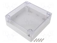Enclosure: multipurpose; X: 160mm; Y: 160mm; Z: 60mm; polycarbonate GAINTA