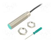 Sensor: capacitive; Range: 1÷8mm; OUT: PNP NO; Usup: 10÷30VDC; 2m PEPPERL+FUCHS