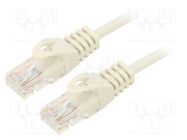 Patch cord; U/UTP; 5e; CCA; grey; 7.5m; RJ45 plug,both sides LOGILINK