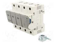 Fuse disconnector; D02; for DIN rail mounting; 63A; 400V; Poles: 4 MERSEN