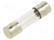 Fuse: fuse; 600mA; 250VAC; quick blow; glass; 5x20mm; bulk OPTIFUSE
