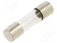 Fuse: fuse; quick blow; 160mA; 250VAC; glass; 5x20mm; brass; bulk OPTIFUSE