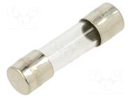 Fuse: fuse; 400mA; 250VAC; quick blow; glass; 5x20mm; brass; bulk OPTIFUSE