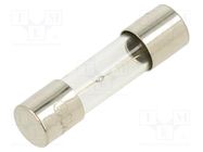 Fuse: fuse; medium time-lag; 1.6A; 250VAC; glass; 5x20mm; brass OPTIFUSE