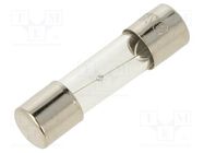 Fuse: fuse; medium time-lag; 1A; 250VAC; glass; 5x20mm; brass; bulk OPTIFUSE