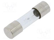 Fuse: fuse; medium time-lag; 3A; 250VAC; glass; 5x20mm; brass; bulk OPTIFUSE