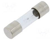 Fuse: fuse; 3A; 250VAC; medium time-lag; glass; 5x20mm; brass; bulk OPTIFUSE