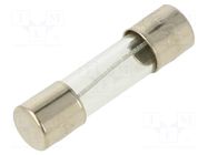 Fuse: fuse; 500mA; 250VAC; medium time-lag; glass; 5x20mm; brass OPTIFUSE