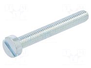 Screw; M4x30; 0.7; Head: cheese head; slotted; steel; zinc; DIN 84A BOSSARD