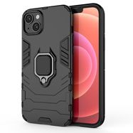 Ring Armor case for iPhone 14 Plus armored cover magnetic holder ring black, Hurtel