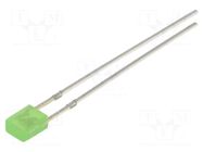 LED; green; rectangular; 3.2x3.2x4.15mm; 330÷500mcd; 100°; 20mA OPTOSUPPLY