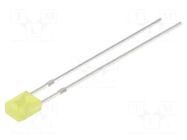 LED; yellow; rectangular; 3.2x3.2x4.15mm; 100÷150mcd; 100°; 20mA OPTOSUPPLY