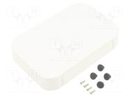 Enclosure: with panel; PF; X: 150mm; Y: 100mm; Z: 30mm; ABS; white TAKACHI