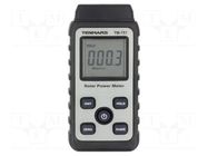 Light meter; 2000W/m2; 5%; BTU/(ft2*h),W/m2; 134x48x27mm TENMARS