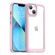 Outer Space Case iPhone 14 Plus hard cover with a gel frame pink, Hurtel