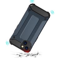 Hybrid Armor case for iPhone 14 Plus armored hybrid cover blue, Hurtel