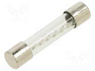 Fuse: fuse; time-lag; 25A; 32/250VAC; glass; 6.3x32mm; brass; TSA OPTIFUSE