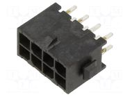 Connector: wire-board; socket; male; PIN: 8; Micro MATE-N-LOK; THT TE Connectivity