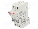 Fuse holder; cylindrical fuses; for DIN rail mounting; 30A; IP20 DF ELECTRIC