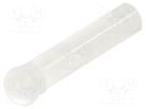 Fiber for LED; round; Ø3.2mm; Front: convex; straight; IP68 MENTOR