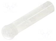 Fiber for LED; Ø3.2mm; L: 16.5mm; round; Front: convex; straight MENTOR
