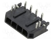 Connector: wire-board; socket; male; Micro-Fit 3.0; 3mm; PIN: 4; 5A MOLEX