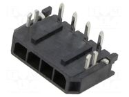 Connector: wire-board; socket; male; PIN: 4; Micro-Fit 3.0; 3mm; 5A MOLEX