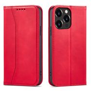 Magnet Fancy Case case for iPhone 14 Pro Max flip cover wallet stand red, Hurtel