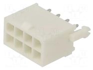 Connector: wire-board; socket; male; PIN: 8; 600V; straight; THT TE Connectivity