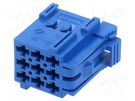 Connector: automotive; JPT; female; plug; for cable; PIN: 9; blue TE Connectivity