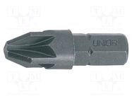 Screwdriver bit; Pozidriv®; PZ1; Overall len: 25mm; 3pcs. UNIOR