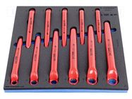 Wrenches set; insulated,single sided,box; 11pcs. UNIOR